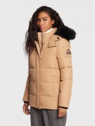 Moose Knuckles Kurtka puchowa M32LJ179 Beżowy Regular Fit. Brązowe kurtki Moose Knuckles, na zimę, l, bez wzorów, z puchu, bez kaptura. Za 3,999.00 zł.