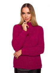 Made of emotion Sweter w kolorze różowym rozmiar: L/XL. Różowe swetry Made Of Emotion, l, bez wzorów, bez ramiączek. Za 92.95 zł.