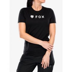 Koszulka szybkoschnąca damska Fox Absolute SS Tech Tee. Czarne t-shirty sportowe FOX, bez wzorów, bez ramiączek. Za 140.99 zł.