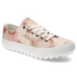Beżowe Trampki Big Star Modne Buty Damskie. Brązowe trampki BIG STAR, bez wzorów, z materiału, retro, bez zapięcia. Za 134.99 zł.