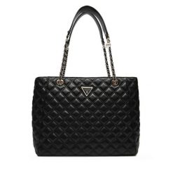 Torebka Guess. Czarne kopertówki Guess, z aplikacjami, wizytowe, bez dodatków. Za 479.99 zł.