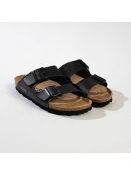 BACKSUN Klapki "Bali" w kolorze czarnym rozmiar: 41. Czarne klapki Backsun, bez wzorów, z materiału, klasyczne, z otwartym noskiem, bez obcasa, bez zapięcia. Za 117.99 zł.