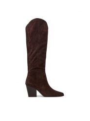 Aldo Kozaki Kaely 14100200 Brązowy. Brązowe kozaki Aldo, bez wzorów, ze skóry, bez obcasa, na słupku, bez zapięcia. Za 879.99 zł.