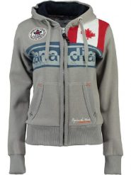 Canadian Peak Bluza "Flashy" w kolorze szarym rozmiar: S. Szare bluzy Canadian Peak, s, z aplikacjami, z bawełny, bez ramiączek, bez kaptura. Za 96.83 zł.