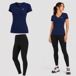 ZESTAW DAMSKI 4F T-SHIRT + LEGGINSY KOMPLET SPORTOWY NA CO DZIEŃ L SS26. Legginsy 4f, l, bez wzorów, z bawełny, bez ramiączek, na fitness i siłownię. Za 119.98 zł.