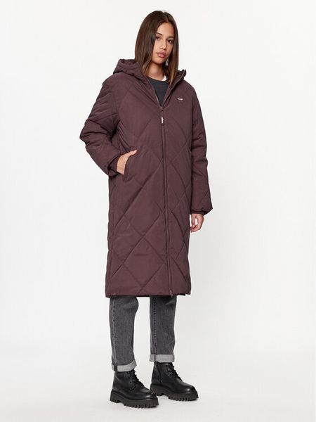 Wrangler Płaszcz zimowy 112342650 Bordowy Regular Fit. Czerwone kurtki Wrangler, na zimę, l, bez wzorów, z syntetyku, bez kaptura. Za 449.00 zł.