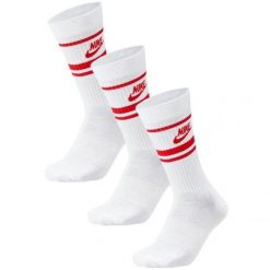 Skarpety Unisex Dla Dorosłych Sportswear Essential DriFIT Everyday Crew (zestaw. Białe skarpetki Nike, bez wzorów. Za 119.99 zł.