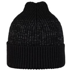Czapka zimowa Buff Merino Active Beanie - solid black. Czarne czapki zimowe Buff, bez wzorów, z wełny, sportowe. Za 179.99 zł.