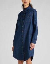 LEE SHIRT DRESS DAMSKA SUKIENKA L50DCLDK 112321265. Sukienki Lee, l, bez wzorów, bez kołnierzyka, bez ramiączek. Za 179.99 zł.