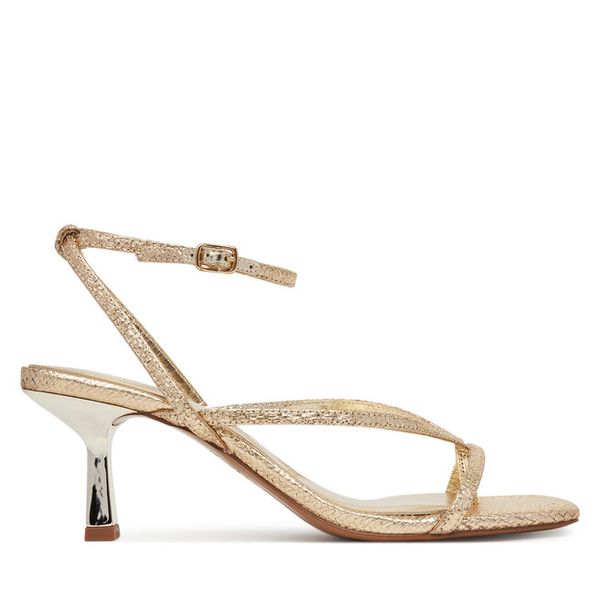 Sandały Aldo. Żółte sandały Aldo, bez wzorów, bez obcasa, na szpilce, bez zapięcia. Za 339.99 zł.