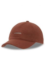 Calvin Klein Czapka z daszkiem K60K612364 Brązowy. Brązowe czapki z daszkiem Calvin Klein, bez wzorów, z materiału. Za 109.99 zł.