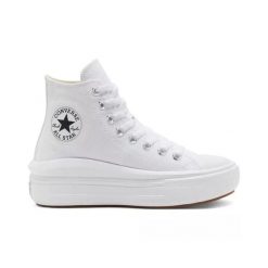 Trampki Converse Chuck Taylor All Star Move Hi, Dla obu płci. Białe buty sportowe lifestyle Converse, bez wzorów, casualowe, bez zapięcia. Za 590.00 zł.