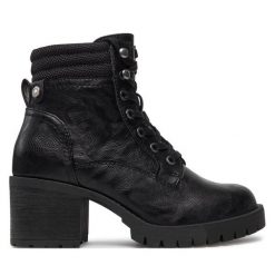 Botki Refresh. Czarne botki Refresh, bez wzorów, bez obcasa, na słupku, bez zapięcia. Za 199.99 zł.