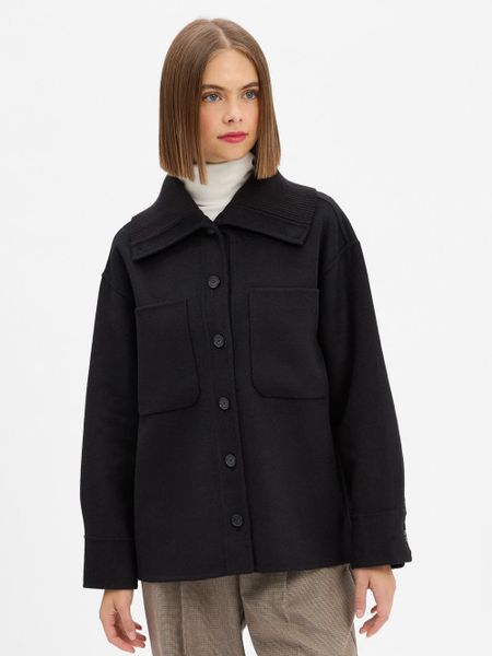 Opus Damska kurtka pudełkowa z zawartością wełny - Josia Kobiety czarny jednolity, 40. Czarne kurtki Opus, bez wzorów, z wełny, bez kaptura. Za 699.95 zł.