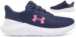 Buty do biegania damskie Under Armour Phade RN. Niebieskie buty treningowe Under Armour, bez wzorów, bez zapięcia, do biegania. Za 151.99 zł.