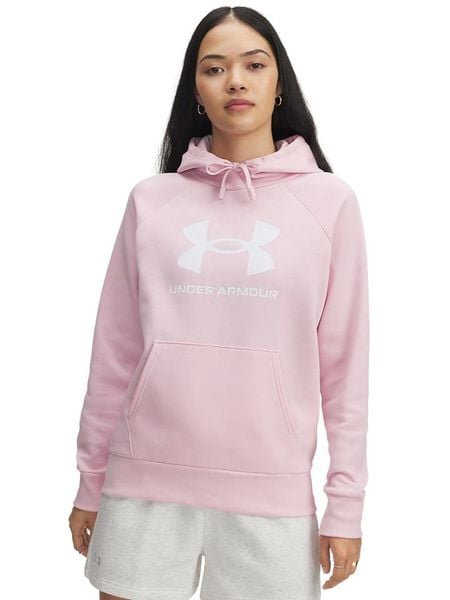 Under Armour Bluza polarowa w kolorze jasnoróżowym rozmiar: XL. Różowe bluzy z kapturem Under Armour, xl, bez wzorów, z polaru, bez kaptura. Za 152.98 zł.
