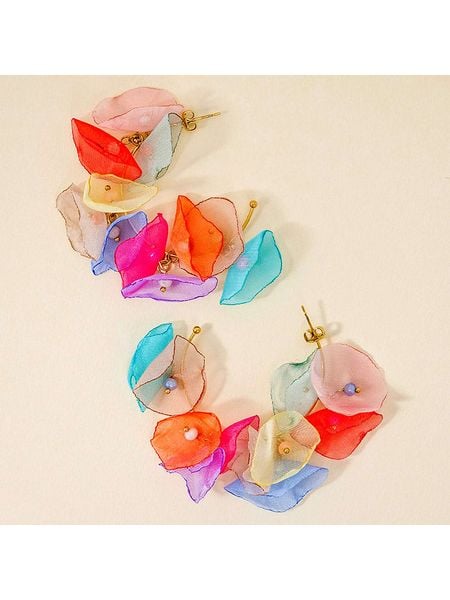 LA CHIQUITA Pozłacane kolczyki-wkrętki "Flowers Bouquet Steel" rozmiar: onesize. Żółte kolczyki LA CHIQUITA, pozłacane. Za 96.37 zł.