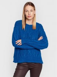 TWINSET Sweter 222TT334 Granatowy Relaxed Fit. Niebieskie swetry Twinset, l, bez wzorów, z syntetyku, bez ramiączek. Za 1,129.00 zł.