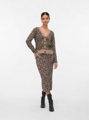 Vero Moda Kardigan w kolorze beżowym rozmiar: L. Brązowe swetry Vero Moda, l, bez wzorów, bez ramiączek. Za 122.96 zł.