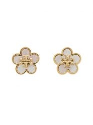 Tory Burch Kolczyki Kira Flower 157351 Złoty. Żółte kolczyki Tory Burch, metalowe. Za 714.99 zł.