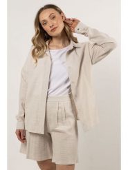 Awama Bluzka w kolorze beżowym rozmiar: M. Brązowe bluzki Awama, m, bez wzorów, bez kołnierzyka, bez ramiączek. Za 194.99 zł.