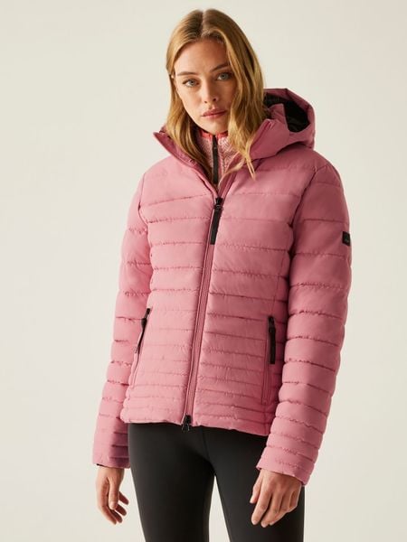 Regatta Kurtka pikowana "Kelane" w kolorze jasnoróżowym rozmiar: 44. Różowe kurtki Regatta, bez wzorów, bez kaptura. Za 240.43 zł.
