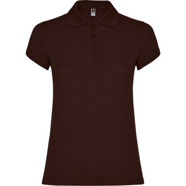 Damska Koszulka Polo W Gwiazdki. Brązowe t-shirty sportowe ROLY, s, bez wzorów, bez ramiączek. Za 56.99 zł.
