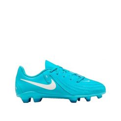 Buty piłkarskie Nike Phantom GX II Club Niebiesko-Białe. Białe buty treningowe Nike, bez wzorów, z materiału, bez zapięcia, do piłki nożnej. Za 256.90 zł.