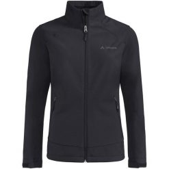 Kurtka softshell damska Vaude Cyclone Jacket VI. Czarne kurtki przejściowe sportowe Vaude, s, bez wzorów, z materiału, bez kaptura, trekkingowe. Za 508.70 zł.