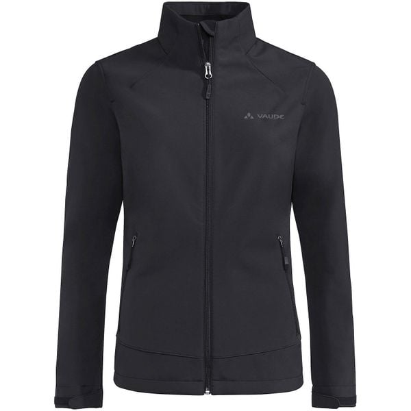 Kurtka softshell damska Vaude Cyclone Jacket VI. Czarne kurtki przejściowe sportowe Vaude, s, bez wzorów, z materiału, bez kaptura, trekkingowe. Za 508.70 zł.