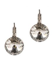 Otazu Kolczyki z kryształami Swarovski rozmiar: onesize. Szare kolczyki Otazu, z kryształem, z mosiądzu. Za 82.99 zł.