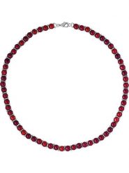 Mitzuko Naszyjnik z pereł w kolorze czerwonym - dł. 40 cm rozmiar: onesize. Czerwone naszyjniki Mitzuko, z materiału, z perłą. Za 217.99 zł.