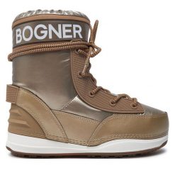 Śniegowce Bogner. Brązowe śniegowce Bogner, bez wzorów, bez zapięcia. Za 1,399.00 zł.