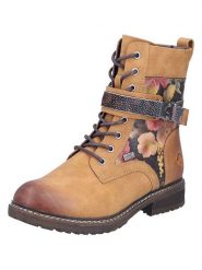 Rieker Botki w kolorze żółtym na obcasie rozmiar: 39. Żółte botki Rieker, bez wzorów, eleganckie, bez obcasa, na obcasie, bez zapięcia. Za 209.95 zł.