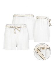 Eight2Nine Szorty w kolorze białym rozmiar: L/XL. Białe szorty Eight2Nine, bez wzorów. Za 86.99 zł.