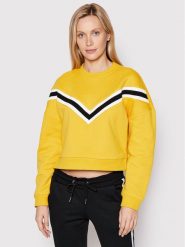 Urban Classics Bluza Inset TB2341 Żółty Regular Fit. Żółte bluzy Urban Classics, xl, bez wzorów, z syntetyku, bez kaptura. Za 109.99 zł.