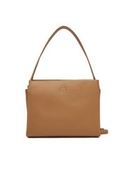 Tommy Hilfiger Torebka Th Legacy Med Satchel AW0AW17173 Brązowy. Brązowe torebki klasyczne Tommy Hilfiger, bez wzorów, ze skóry, bez dodatków. Za 399.99 zł.