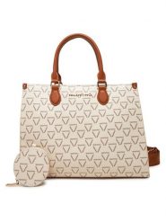 Valentino Torebka VBS8GT04 Biały. Białe torebki klasyczne Valentino, bez wzorów, ze skóry, bez dodatków. Za 449.99 zł.