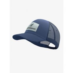 Czapka z daszkiem Compressport Trucker 6P Cap - indigo. Niebieskie czapki z daszkiem Compressport, bez wzorów, sportowe. Za 161.99 zł.
