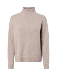 Marie Lund sweter merino Kobiety Wełna beżowy, M. Brązowe swetry Marie Lund, m, bez wzorów, z wełny, bez ramiączek. Za 349.95 zł.