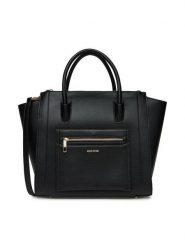Gino Rossi Torebka WEN-18 SS Czarny. Czarne shopper bag Gino Rossi, bez wzorów, z materiału, bez dodatków. Za 299.99 zł.