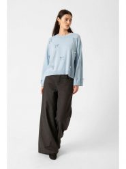 Soaked in Luxury Sweter w kolorze błękitnym rozmiar: XS. Niebieskie swetry Soaked in Luxury, xs, bez wzorów, z wełny, bez ramiączek. Za 152.99 zł.