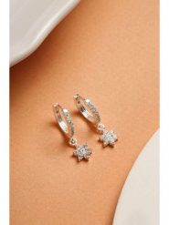 Heliophilia Srebrne kolczyki-kreole z cyrkoniami rozmiar: onesize. Szare kolczyki Heliophilia, z cyrkonią, srebrne. Za 86.99 zł.