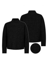 Eight2Nine Sweter w kolorze czarnym rozmiar: M. Czarne swetry Eight2Nine, m, bez wzorów, ze splotem, bez ramiączek. Za 159.95 zł.