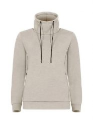 Clique Hobart Women bluza z półgolfem z tkaniny air-layer Stone. Brązowe bluzy CLIQUE, l, bez wzorów, z elastanu, bez ramiączek, bez kaptura. Za 188.92 zł.