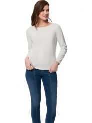 Heine Sweter w kolorze białym rozmiar: 38. Białe swetry Heine, bez wzorów, z bawełny, bez ramiączek. Za 68.95 zł.