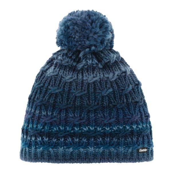 Czapka Eisbar Anka Pompon MÜ. Niebieskie czapki zimowe Eisbär, bez wzorów, z materiału. Za 223.00 zł.
