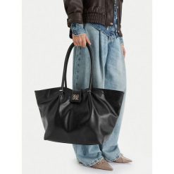 Torebka Nine West. Czarne shopper bag Nine West, bez wzorów, bez dodatków. Za 269.99 zł.