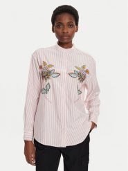 Desigual Koszula Nagano 24WWCW40 Różowy Regular Fit. Czerwone koszule Desigual, m, bez wzorów, z syntetyku, bez kołnierzyka, bez ramiączek. Za 199.99 zł.