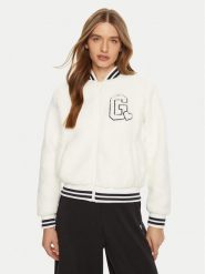 Guess Kurtka bomber V5RL06 KCPC2 Biały Regular Fit. Białe kurtki Guess, l, z aplikacjami, z syntetyku, bez kaptura. Za 599.99 zł.